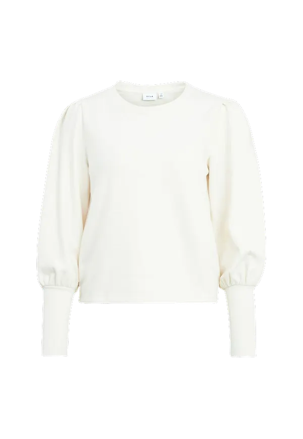 Vila - Sweatshirt viRiffa L/S Cuff Sweat Top - Beige
