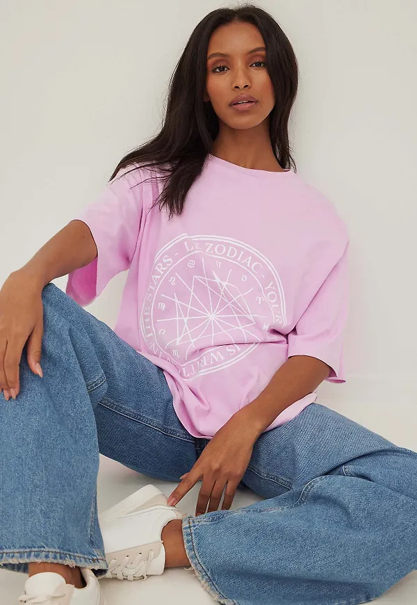 NA-KD Zodiac träd - Pink