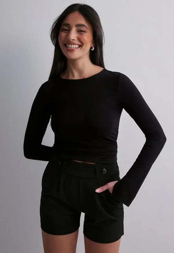 Jacqueline de Yong Jdygeggo Shorts Jrs Noos Byxor & Shorts Black Black Button