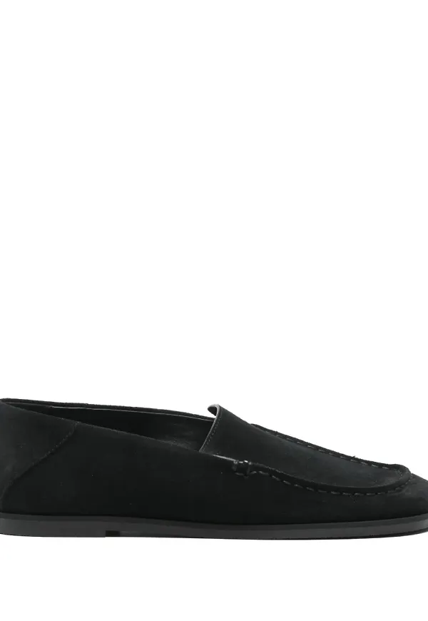 Dear Frances loafers i mocka - Svart