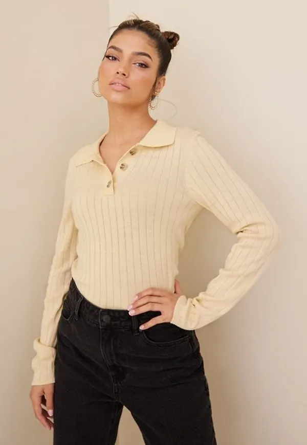 Selected Femme Slfkirana Ls Knit Polo Neck M Stickade tröjor