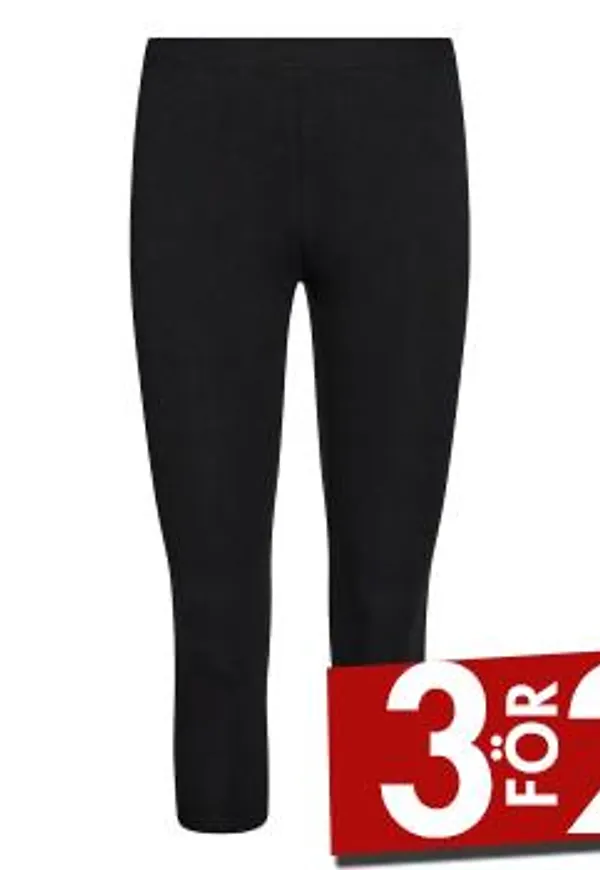 Decoy Bamboo Capri Svart Bambu Medium Dam