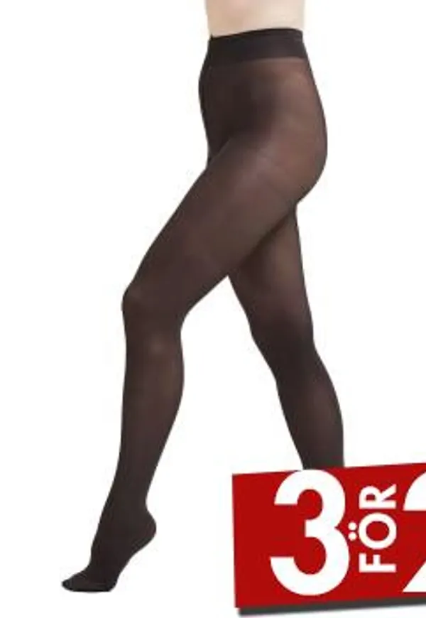 Decoy Strumpbyxor 3P Recycled Tight 60 Den Svart polyester S/M Dam