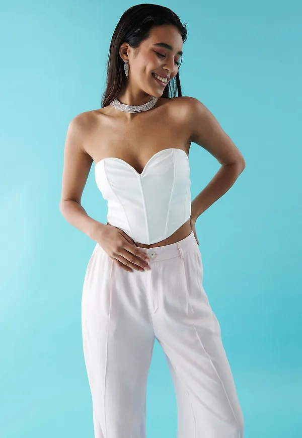 Deep V corset