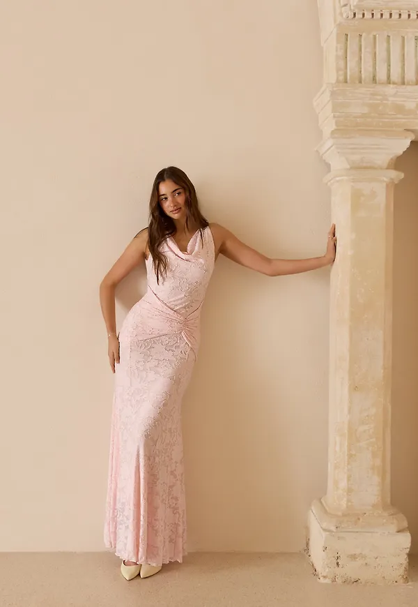 Deep Waterfall Mermaid Gown