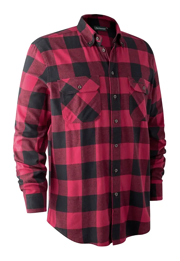 Deerhunter Men's Marvin Flannel Shirt Red Check
