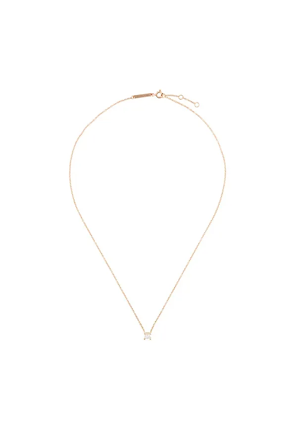 Delfina Delettrez Dots Solitaire diamond necklace - Metallic