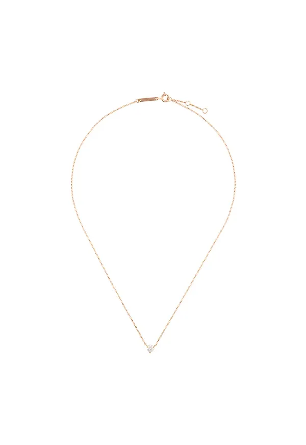 Delfina Delettrez Dots Solitaire diamond necklace - Metallic
