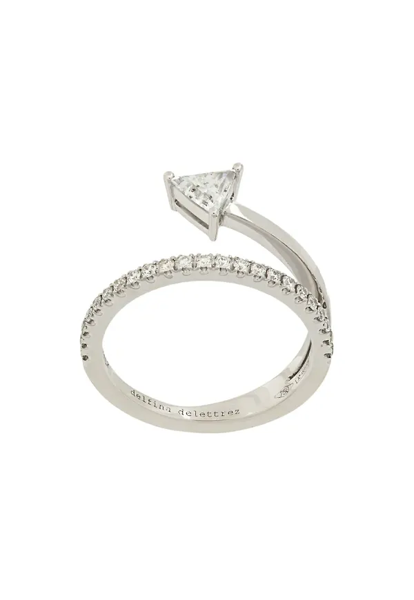 Delfina Delettrez Marry Me ring i 18kt vitt guld - Metallic