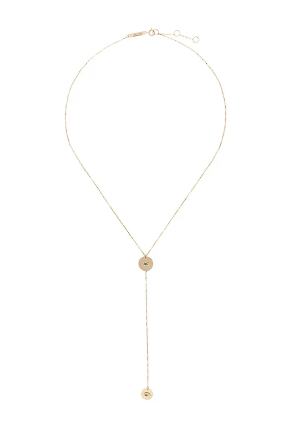 Delfina Delettrez Medal Micro Eye halsband - Metallic