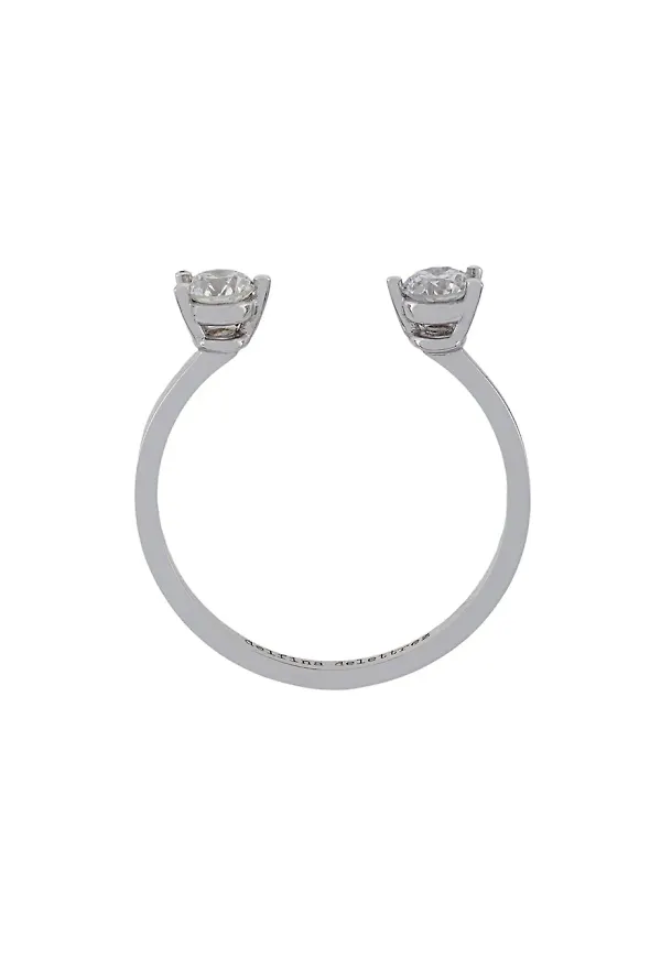 Delfina Delettrez prickig diamantring - Metallic