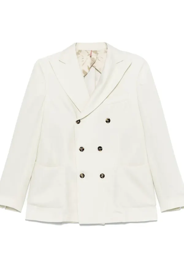 Dell'oglio dubbelknäppt blazer - Vit