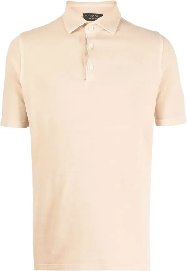 Dell'oglio kortärmad pikétröja - Gul