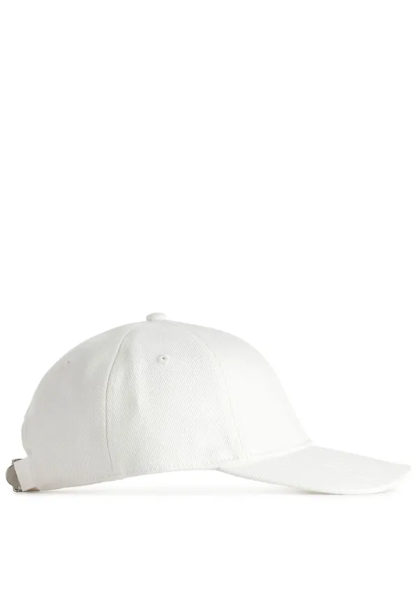 Denim Cap - White