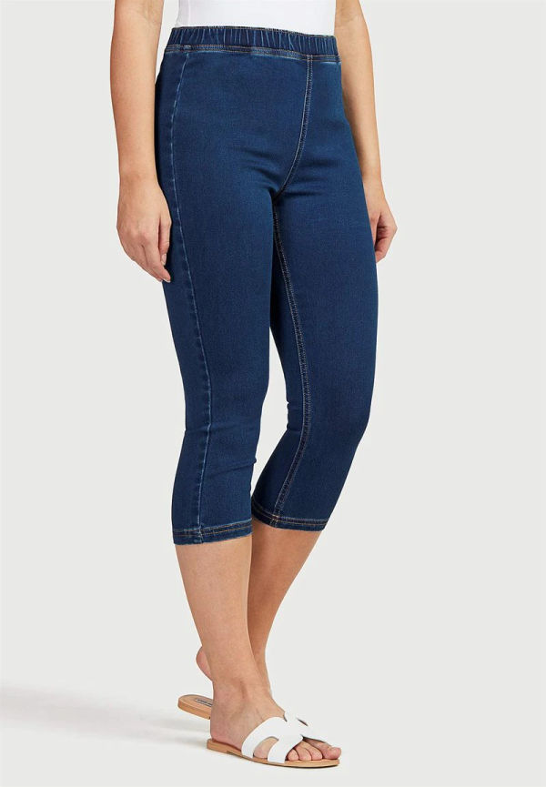 Denim caprileggings