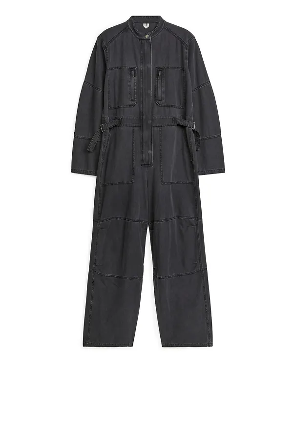 Denim Jumpsuit - Grey