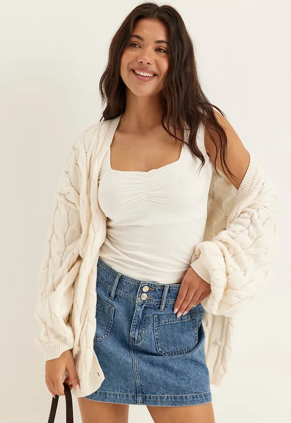 Denim Mini Skirt