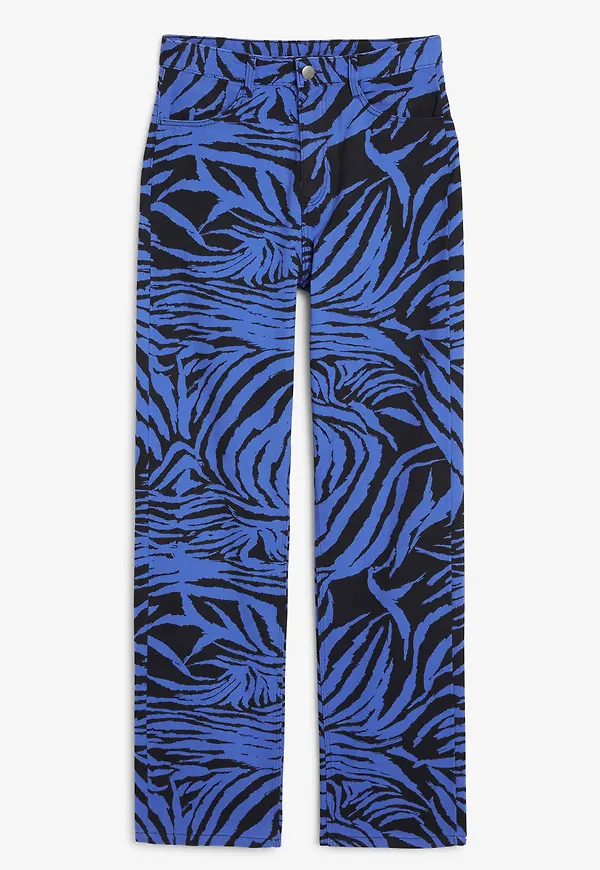 Denim style trousers - Blue