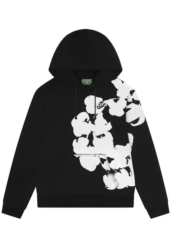 Denim Tears Big Cotton Wreath hoodie - Svart