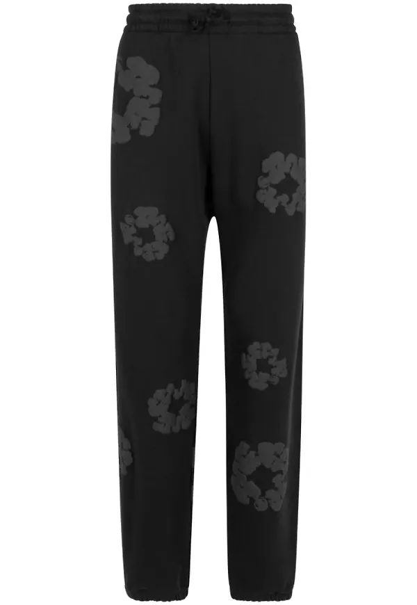 Denim Tears sweatpants med krantryck - Svart