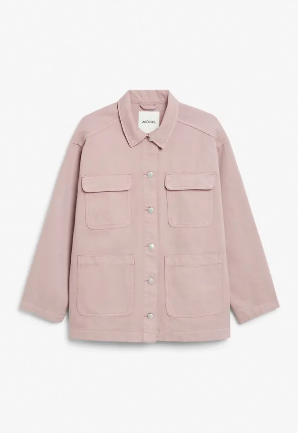 Denim utility jacket - Purple