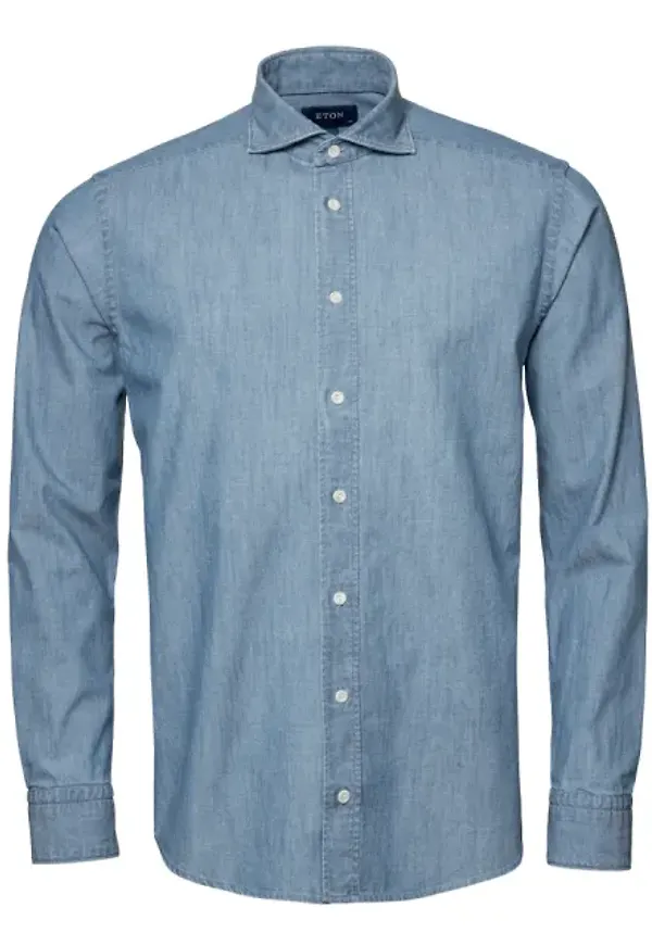 Denimskjorta I Twill Slim Fit
