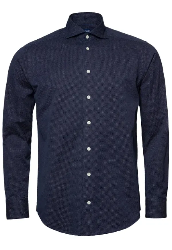 Denimskjorta I Återvunnen Bomull Slim Fit