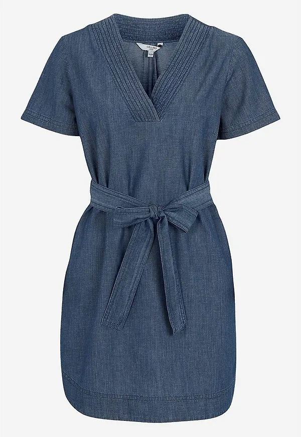 Denimtunika med skärp