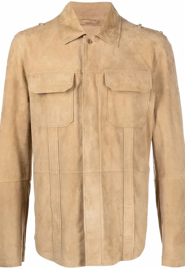 Desa Collection överskjorta med knäppning - Brun