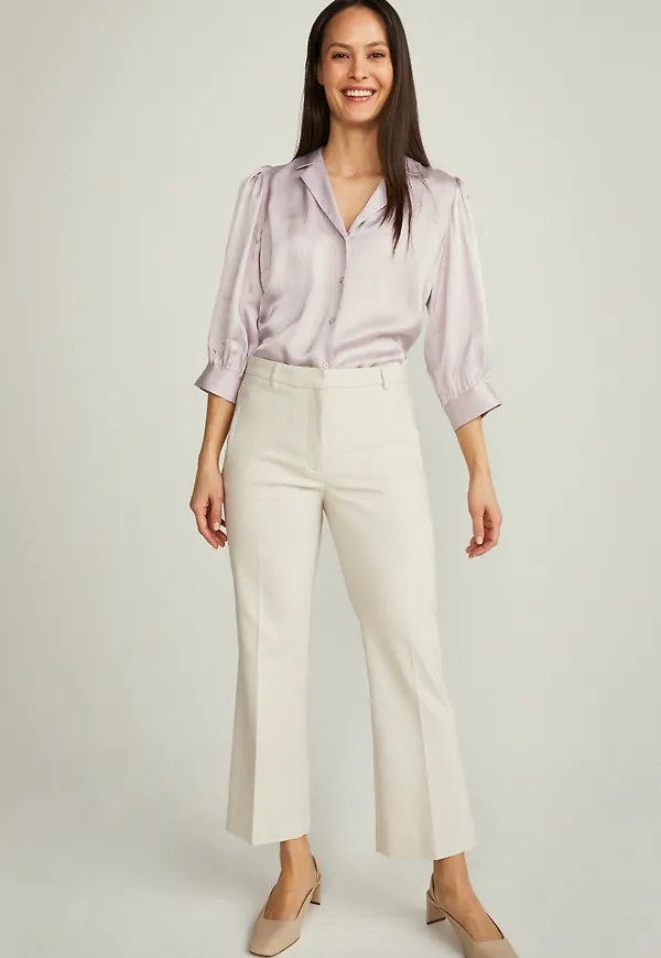 Desi cropped flare trs