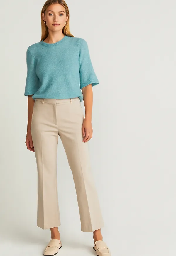 Desi cropped flare trs