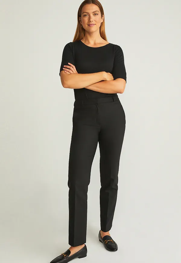 MQ Marqet Stockh lm Desi Straight Trousers Kostymbyxor Black Dam 34