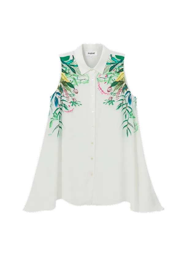 Desigual - Blus - Vit