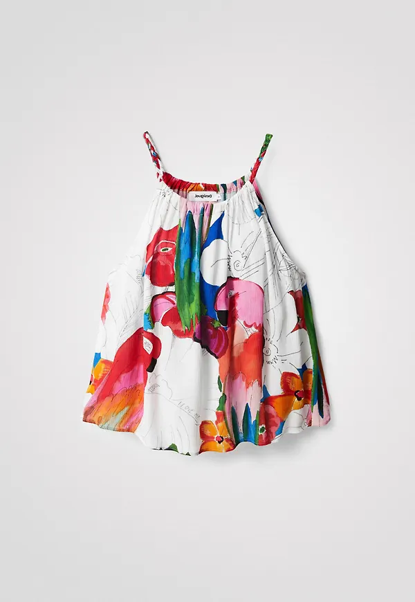 Desigual - Blus Roda - Vit