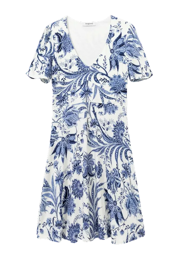 Desigual - Klänning Vest_Nadia - Vit