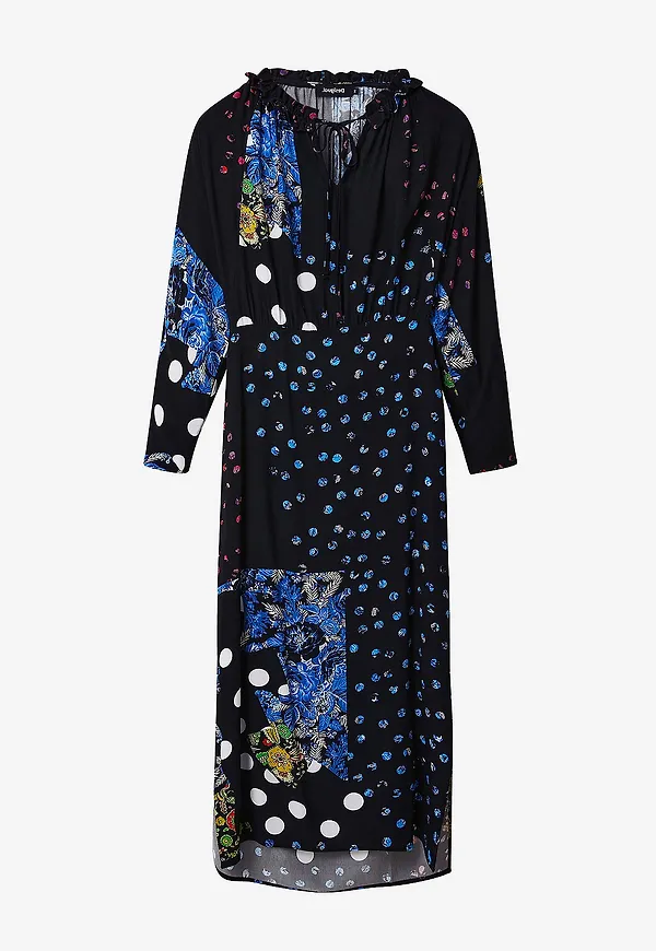 Desigual - Klänning Vest_Dots - Svart