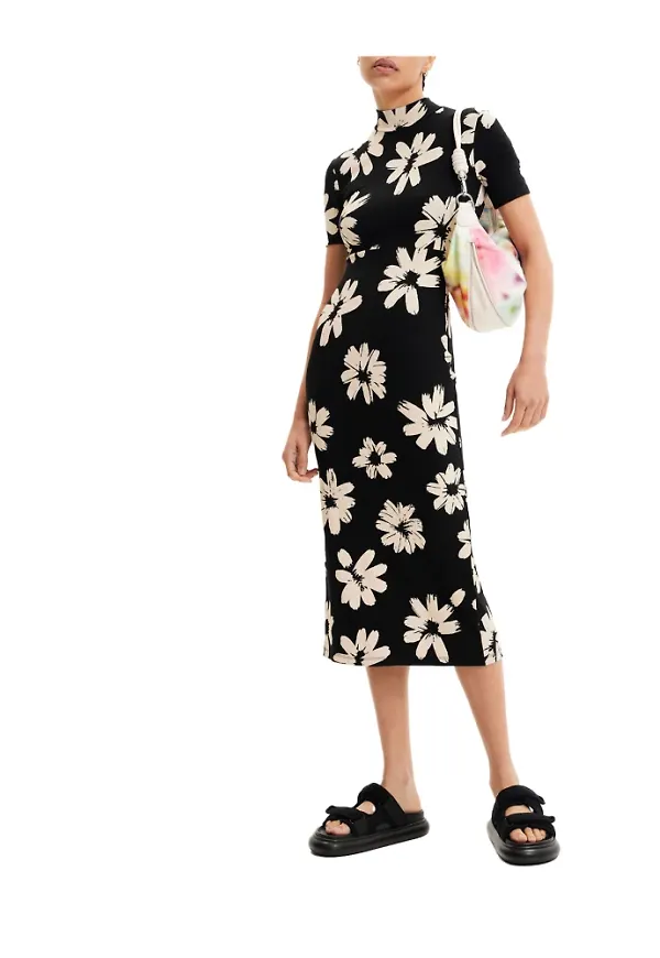 Desigual Midi Dresses Svart, Dam