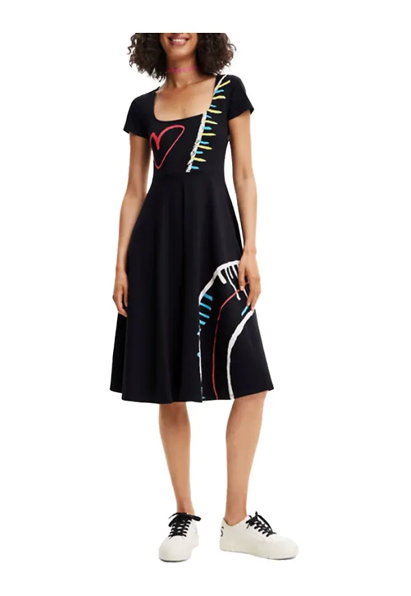 Desigual Short Dresses Svart, Dam