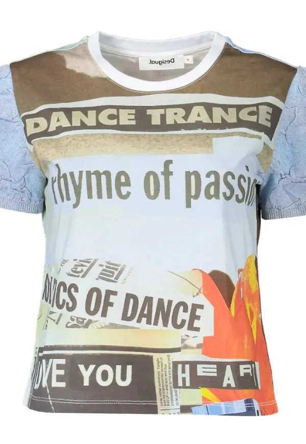 Desigual T-Shirt Blå, Dam