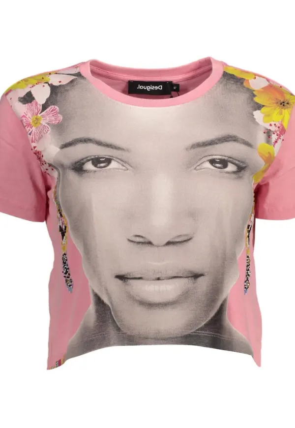 Desigual T-Shirt Rosa, Dam