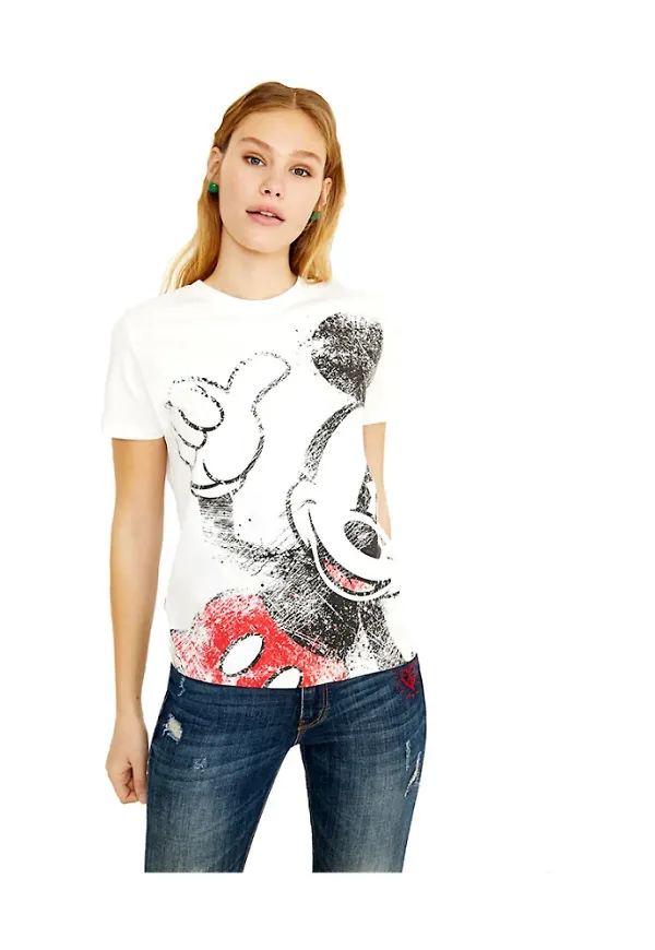 Desigual T-shirt Vit, Dam
