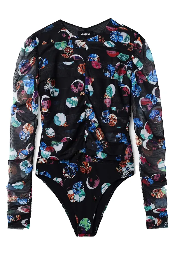 Desigual T-shirtbody blandade färger / svart