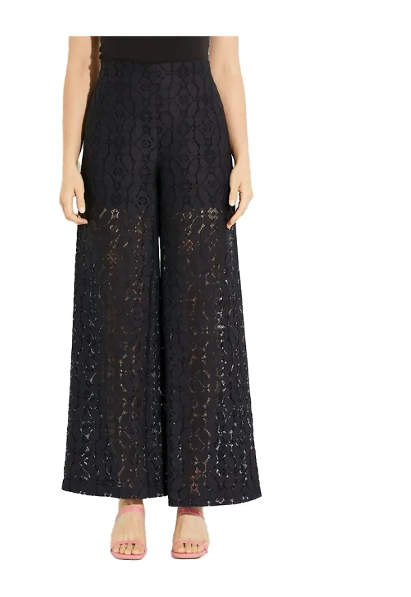 Desigual Wide Trousers Svart, Dam
