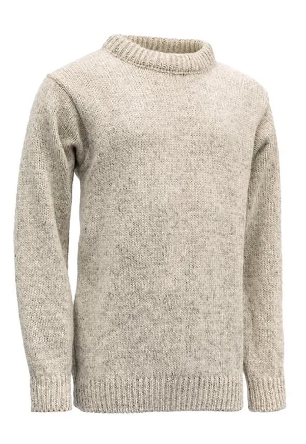 Devold Men's Nansen Sweater Crew Neck Grey Melange