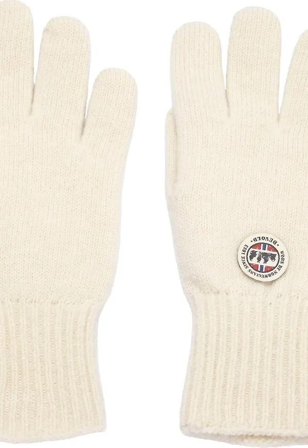 Devold Nansen Refined Gloves Offwhite