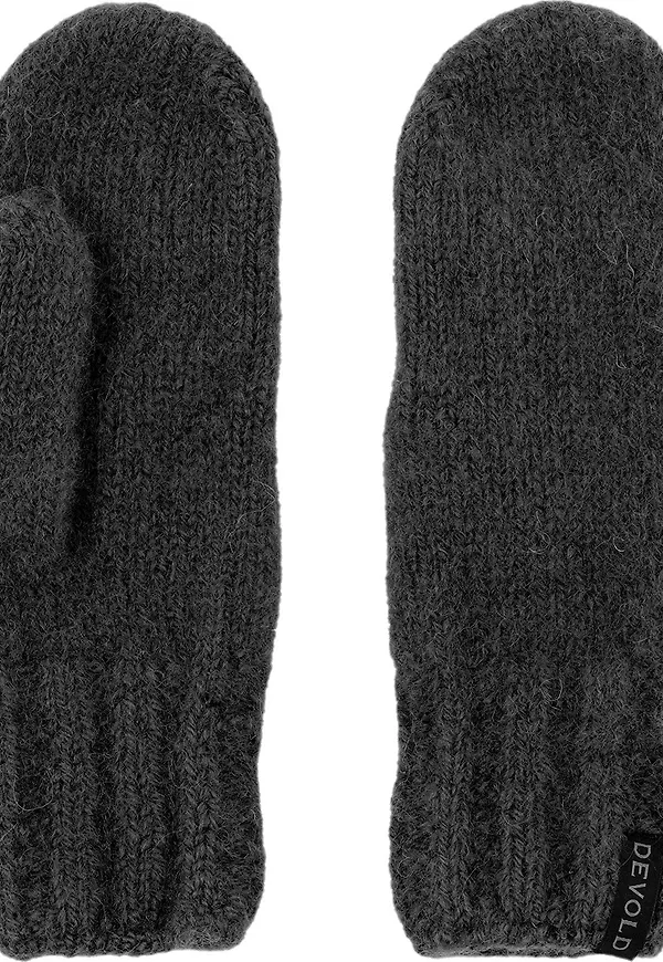 Devold Nansen Wool Mitten Anthracite