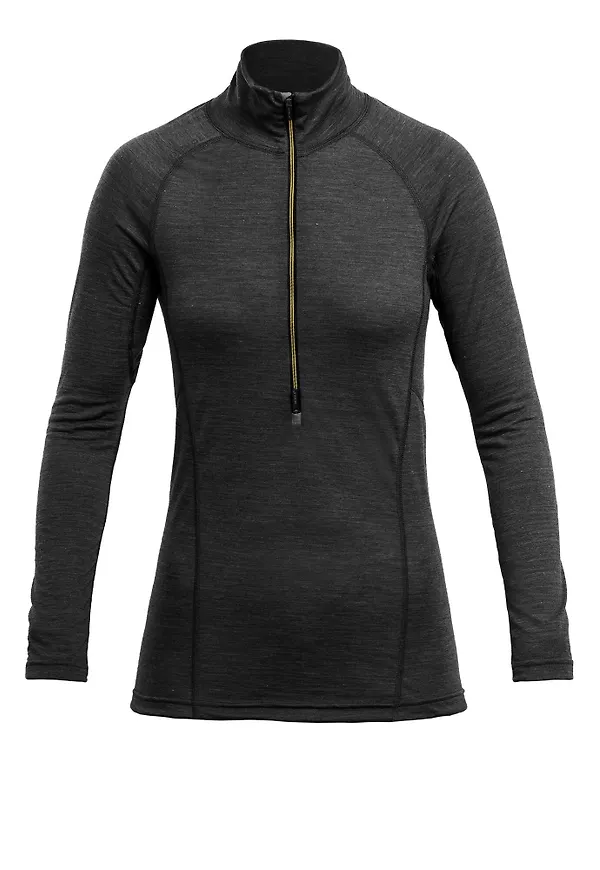 Devold Running Woman Zip Neck Anthracite