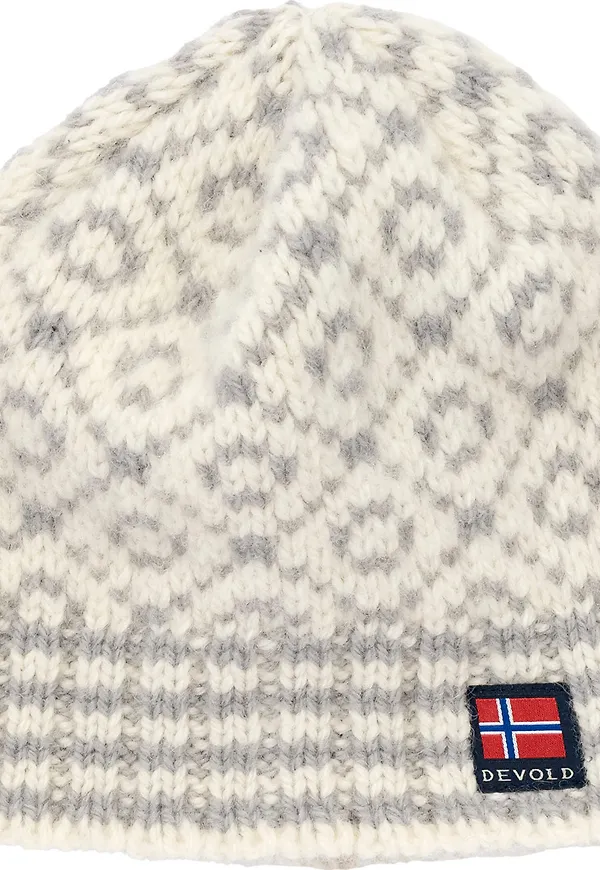 Devold Svalbard Wool Beanie Offwhite/grey