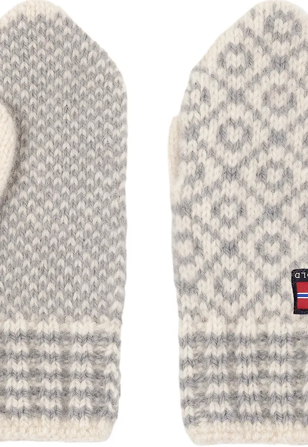 Devold Svalbard Wool Mitten Offwhite/Grey