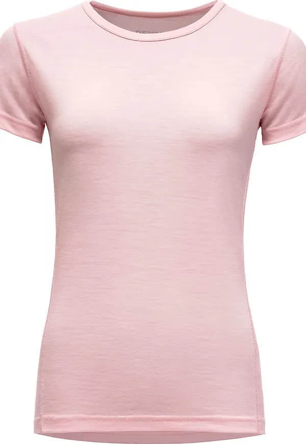 Devold Women's Breeze Merino 150 T-Shirt Chalk Pink